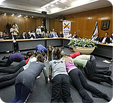 חניכי המרכז הערבי יהודי בכנסת